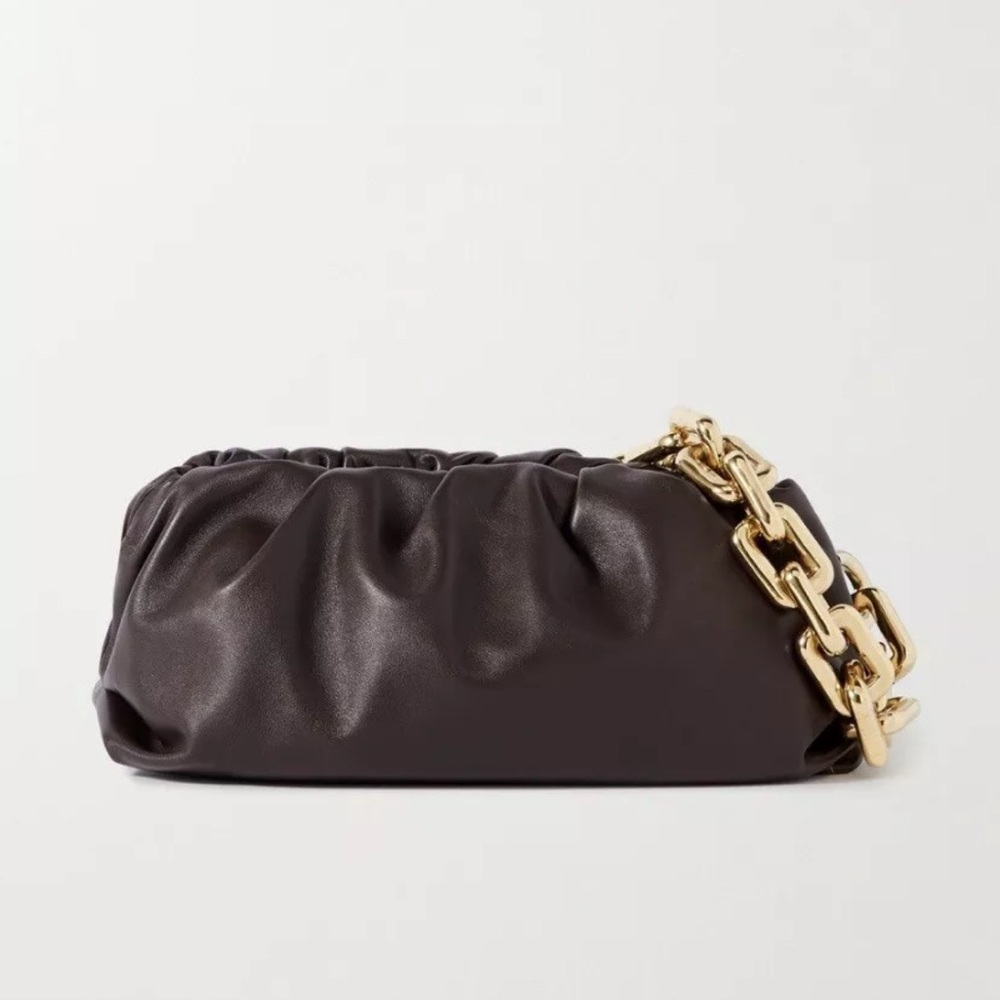 Bottega Venetta the chain pouch bag brown new with tag